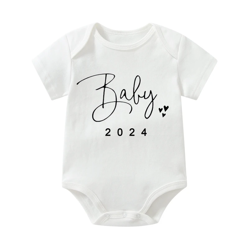 Baby Boys Bodysuits Girls Romper Cotton Short Sleeve Letter Print Baby Onesies Jumpsuit Infant Clothing Newborn Costume Clothes
