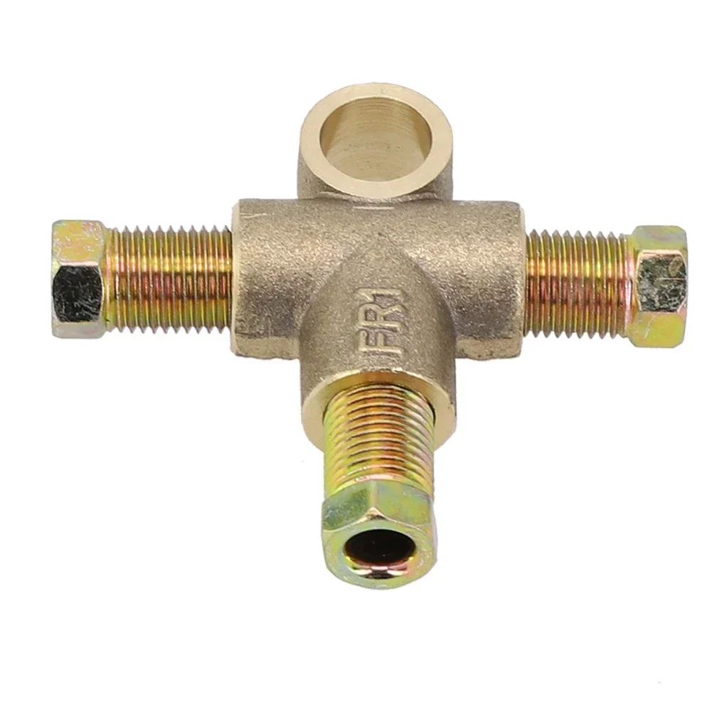 Brake Pipe Fittings Kits Tee 3/8 Accessories Long Union Parts UNF 24 TPI 3/16 Pipe 3 Male Nuts 3 Way Replacement
