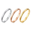Bague mince Chic en corde torsadée pour femmes, bagues de mariage en métal en acier inoxydable, nouveaux bijoux de fête Vintage simples et élégants