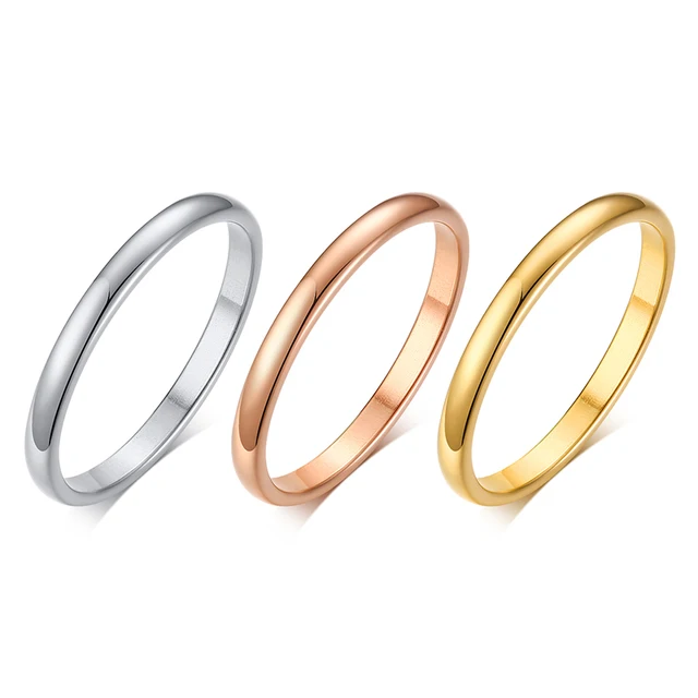 Bague mince Chic en corde torsadée pour femmes, bagues de mariage en métal en acier inoxydable, nouveaux bijoux de fête Vintage simples et élégants