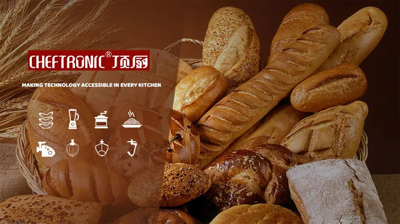 Cheftronic High Power 2200W 10L Food Mixers for Bakery Dough Mixer Mixing  Stand Mixer Kitchen Robot