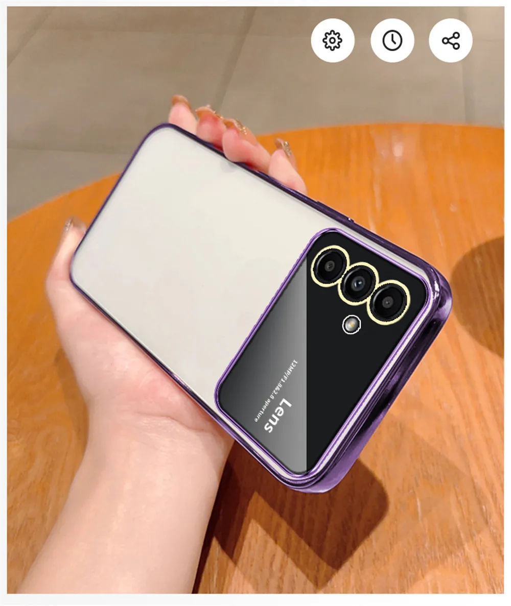 Coque téléphone transparente effet plaqué pour samsung galaxy_voghion.com