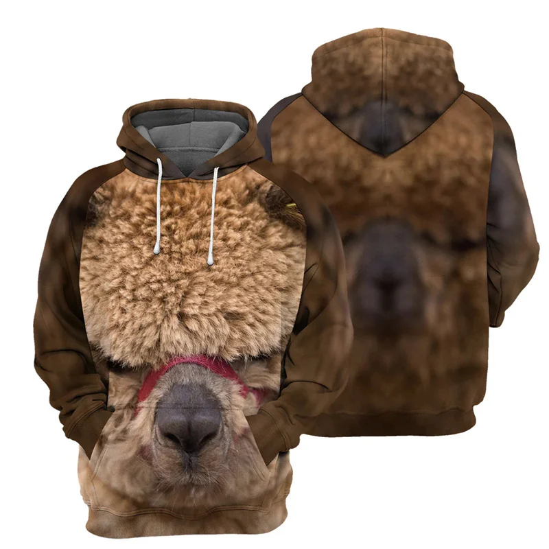 

Women Winter 3D New Animals Printing Hoodies Men Tree Frog Sloth Goat Pig Peacock Penguin Graphic Hooded Sweatshirts Top Clothes