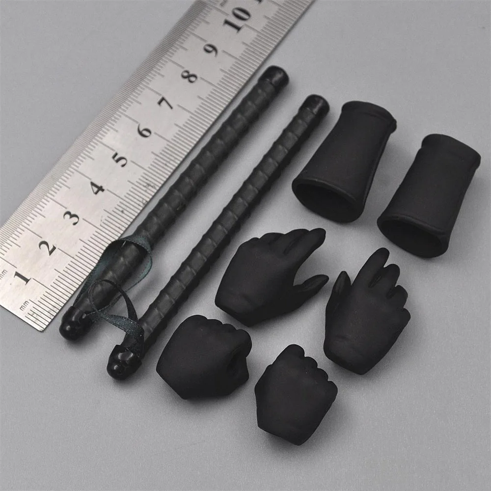 

Big Sale Medicom RAH 1/6th Soldier Trend King Black Wristband Glove Hand Model 8PCS/SET For Doll Figure