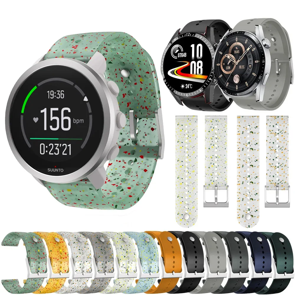 Premium 22mm Soft Silicone Watch Strap - Versatile Replacement Band