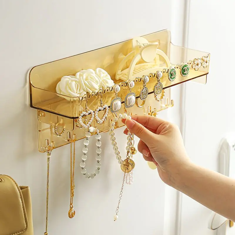 Adhesive Paste Wall Hanger Storage Jewelry  Necklace Wall Hanger Jewelry  Organizer - Jewelry Packaging & Display - Aliexpress