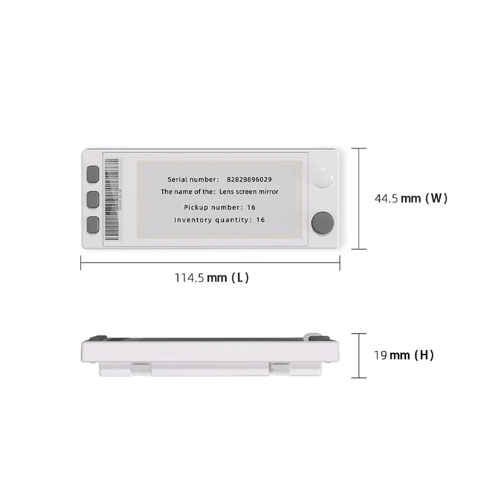 1pcs 2.9" Electronic Labels ESL Eink Display Screen Label For Warehouse Specal No Mess Writing Low Consumption Need Base Station
