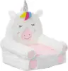 Basics Children's Plush Toddler Chair, Unicorn, Medium, Multicolor 2