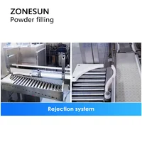 ZONESUN Automatic Powder Filling Machine Dual Auger Filler for Spice Coffee Protein ZS-FM6A 5