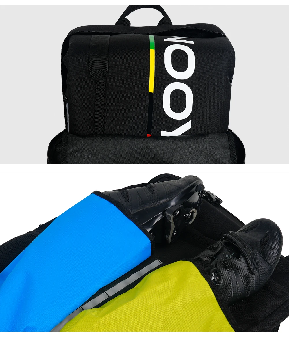 NOOYAH Fahrradtasche Fahrradtransport Keine Notwendigkeit, Lenker Räder zu entfernen MTB Rennrad Tasche Dreilagiges Gewebe Faltbare 2-in-1 Multifunktionstasche – Detail 22