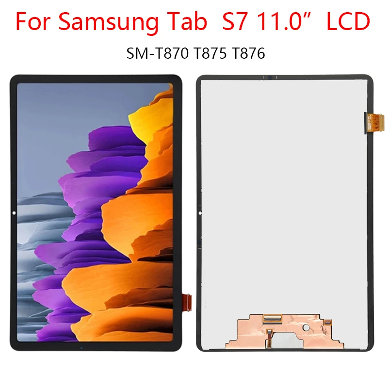 

LCD For Samsung Tab S7 T870 T875 T875N T876B T878U LCD Display Assembly touch screen Replacement 100% Test
