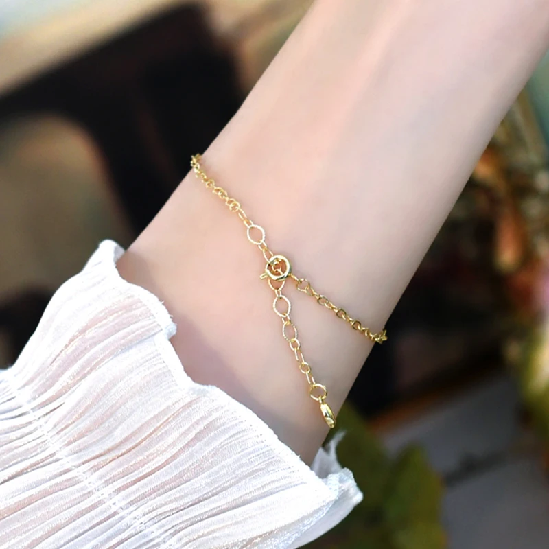 Mosan Natural Sardonyx Bracelet 14K Plated Gold Fashion Jewelry Lucky for Women Gift