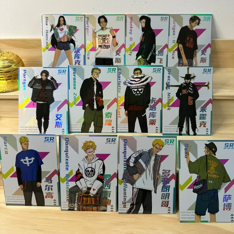 

36pcs/set ONE PIECE anime games rare collectibles around sr character flash cards children and boys hobby toys birthday gifts