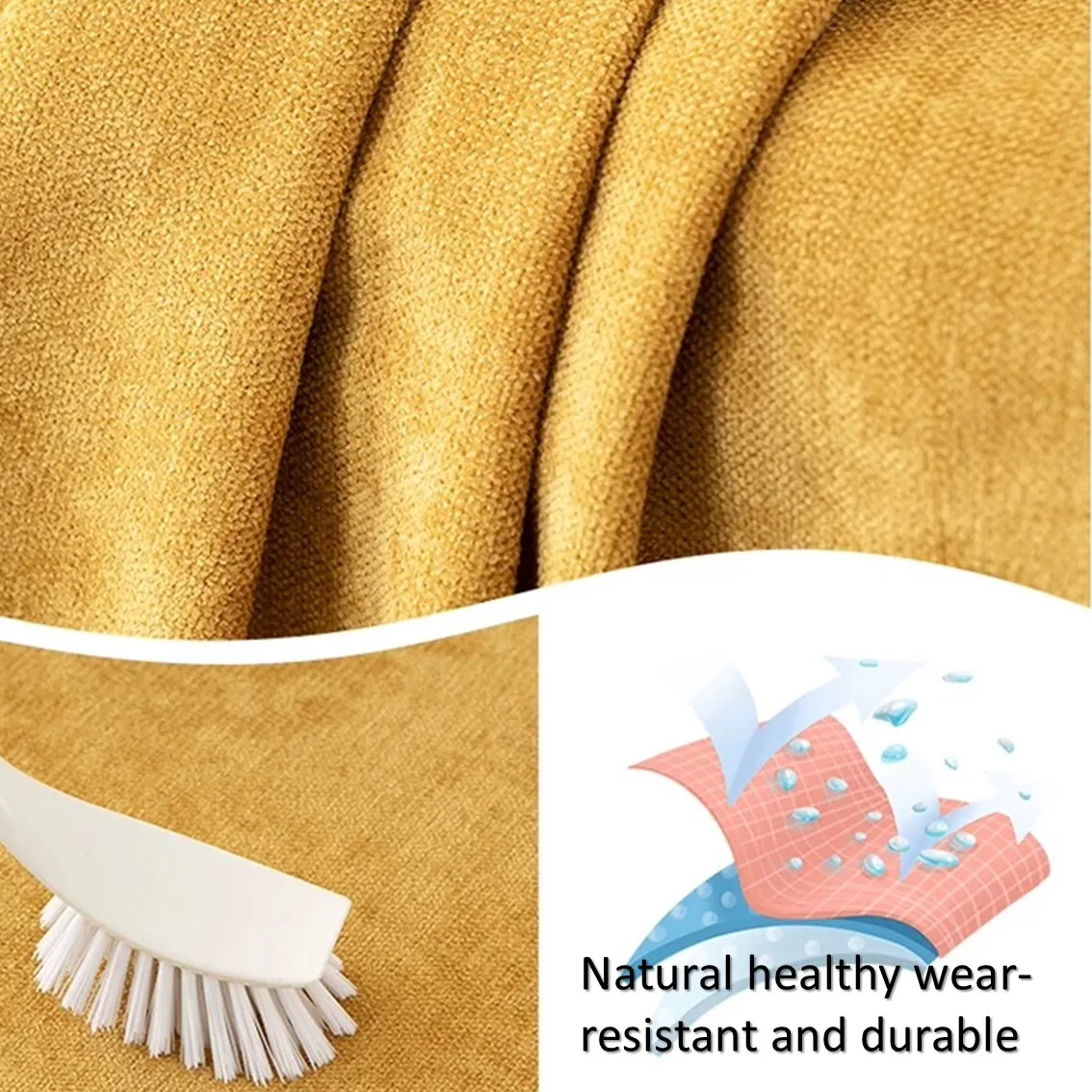 Cuscino Per Panca Personalizzato, Impermeabile E Antiscivolo, Per Esterni/interni, Colore Arancione, Con Imbottitura In Spugna 3/5 Cm - 3
