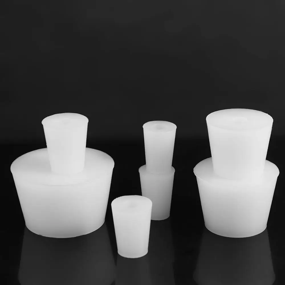 High-Temperature Resistant Wide Mouth Bottle Silicone Conical Bottle Stopper Fermenter Cover Test Tube Silicone Plug