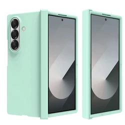 Tri - Fold Hinge Protection Matte Shockproof Case - Ultra Slim Design - Galaxy Z Fold4 (Mint Green)