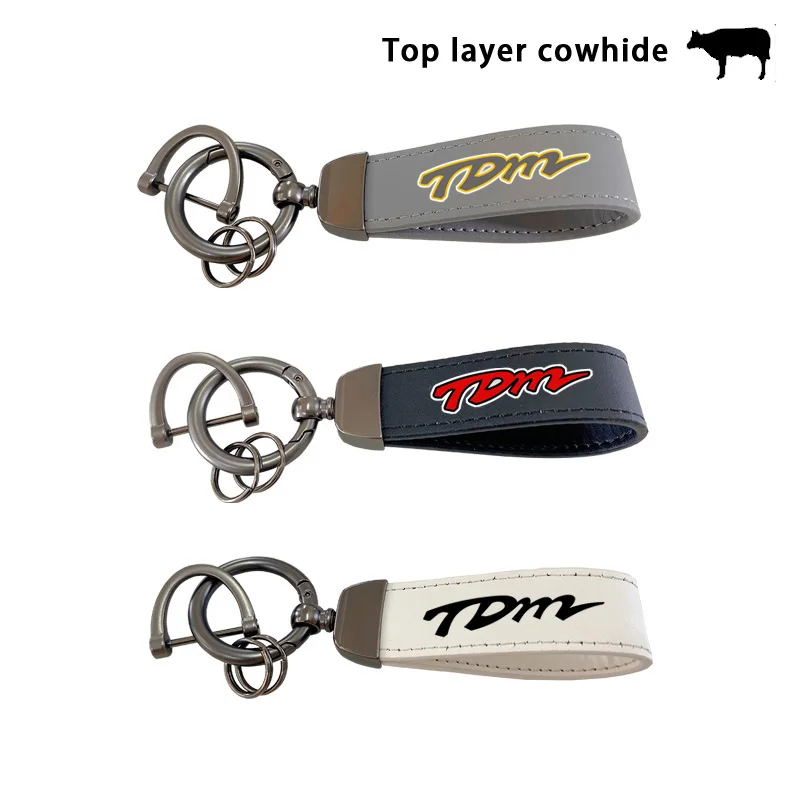 Per Yamaha Tdm 850 Tdm850 Tdm 900 Tdm900 Portachiavi In Metallo Stampato In Pelle Superiore