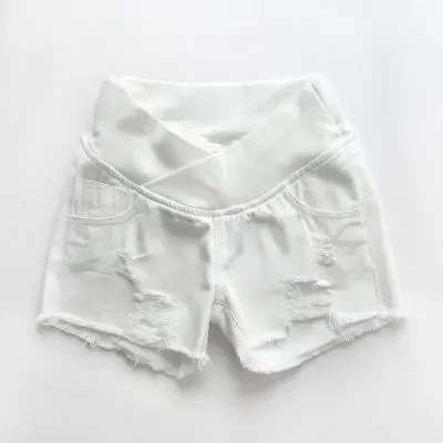 Pregnant Women's Shorts Summer Wear Low-waisted Denim Shorts Summer Wear Spring Loose Pants For Pregnant Women Clothes maternity shorts