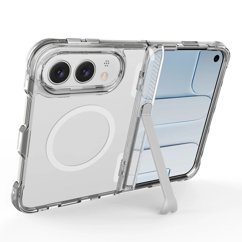 Duo Magnetic Crystal Clear Ultra-Slim Folding Case with Stand