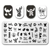 Stamp Plate MouTeen-181 Big Disney Lilo Stitch Nail Stamping Plates Manicure Set For Nail Art Stamper 2