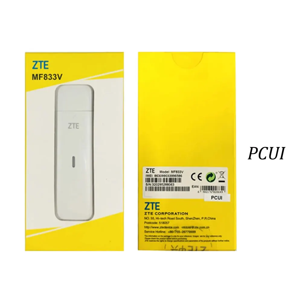 New4GLTEUSBDongleZTEMF833VPCUIUnlockedModemAnIoTDeviceWith