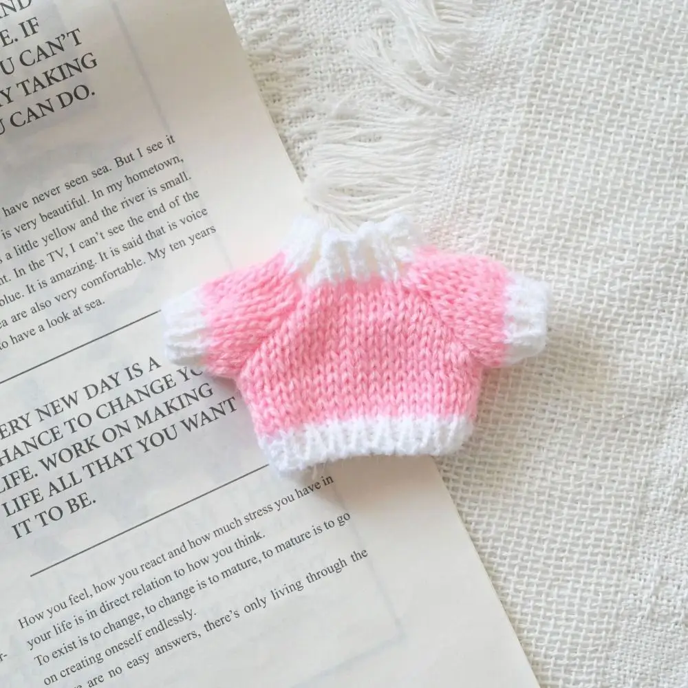 10 cm Baumwolle Mode Puppe Pullover Winter Multistyles Gestrickte Mantel Kleidung Zubehör für 10 cm Baumwolle Puppe/für Idol Puppen – Detail 7
