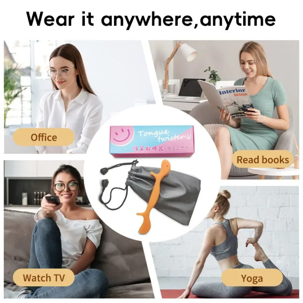 3 Color Smile Training Beauty Tool Silicone Portable Mouth Smile Training Massager Facial Line Corrector