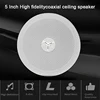 2024 new type 8Ω Coxial Ceiling Speakers Passive Roof Speaker Stereo Sound Frameless Narrow Edge Shell Woofer Speaker 1