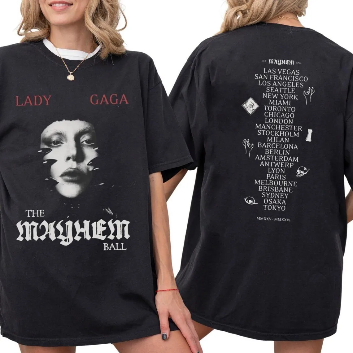Lady Gaga 2025 Mayhem Tour Shirt, Lady Gaga The Mayhem Ball Tour