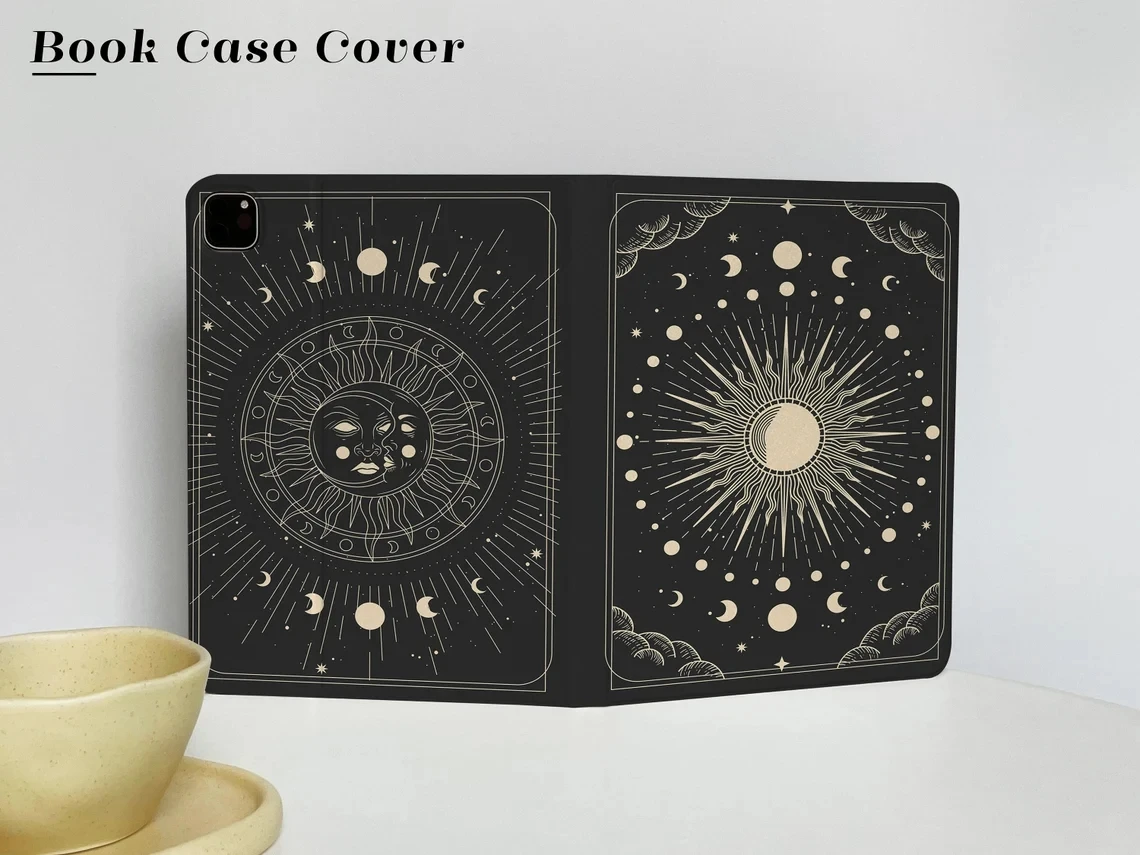 Capa para Ipad Eclipse Solar Extravagante com Suporte de Caneta Capa para Apple Air 10.9 Ipad Pro 2023 Ipad 10.2 11 12.9in Mini 2023 - Imagem 6