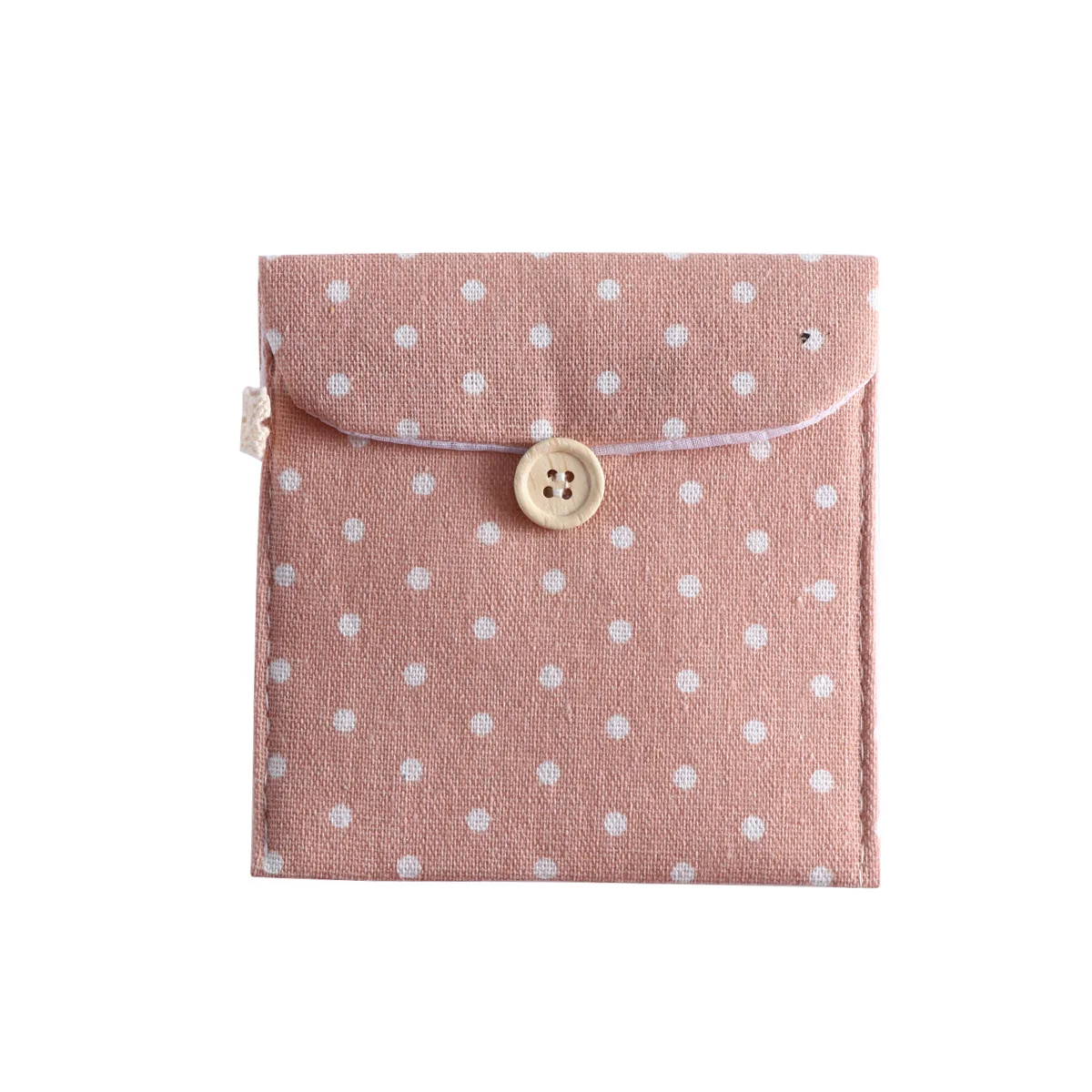 

Storage Linen Sanitary Napkins Organizer Cute Polka Dot Menstrual Pouch Holder Case Secret Pouch