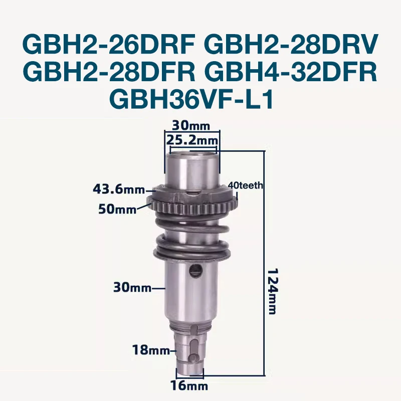 

Запасные части цилиндра для Bosch GBH2-26DRF 2-28DRV GBH4-32DFR 36VF-L1 Electric Hammer, цельная деталь