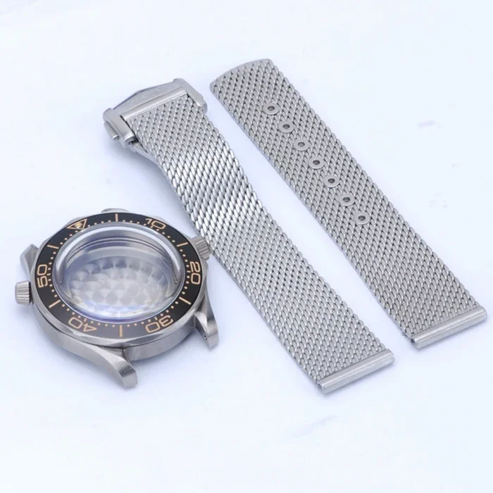 

Heimdallr Watch Case Parts 42.23mm Titanium Sea Ghost 007 Watch Case Sapphire Aluminum Insert Suitable For NH35/36 Movement