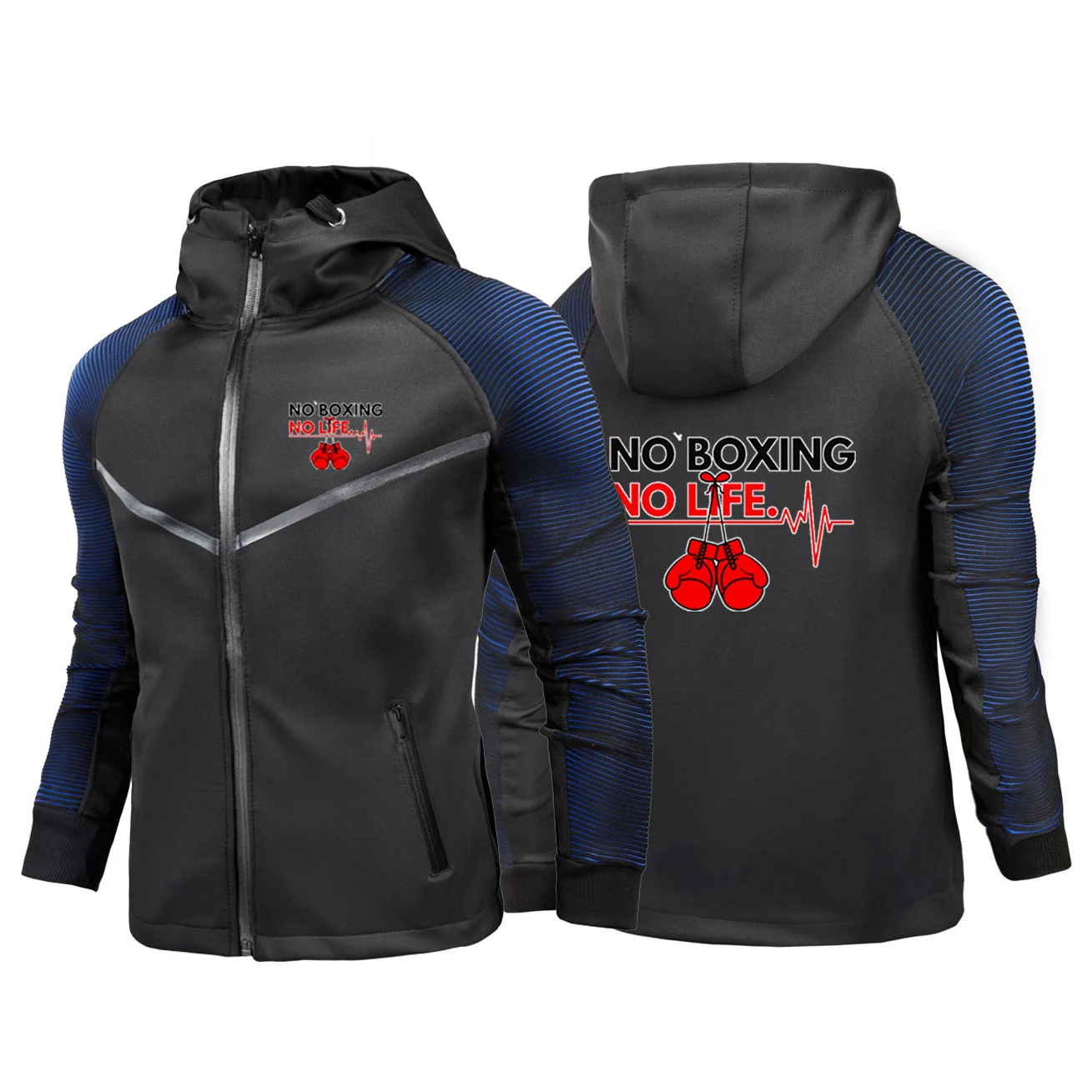 Men's Breathable Slim Fit Zipper Hoodie Jacket