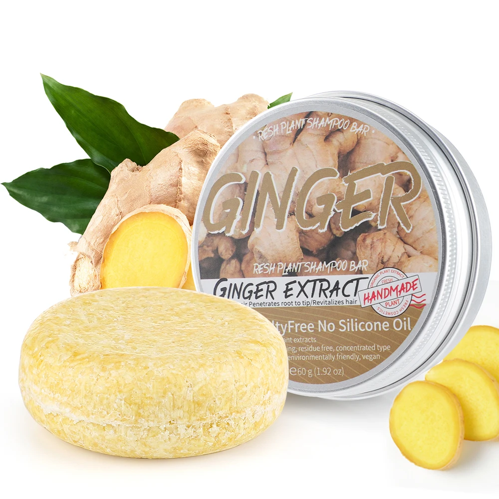 Hair Shampoo Natural Ginger Soap Shampoo Olive Oil Hair Shampoo Pure Plant Hair Shampoos Promotes Growth Reduces Loss Care
