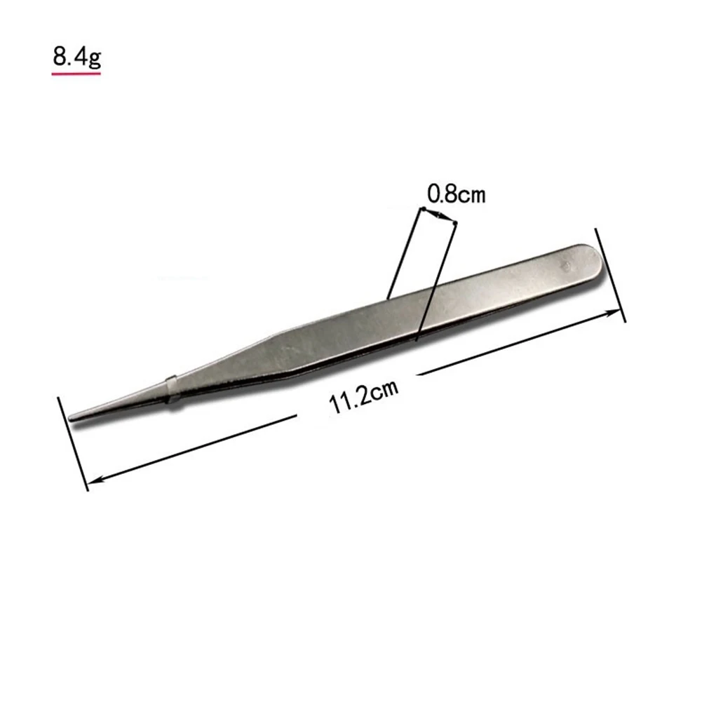 Tip Tweezers 2pcs Anti-magnetic Curved Straight Dismantling Hand Tool Set Maintenance Mini Repair Tool