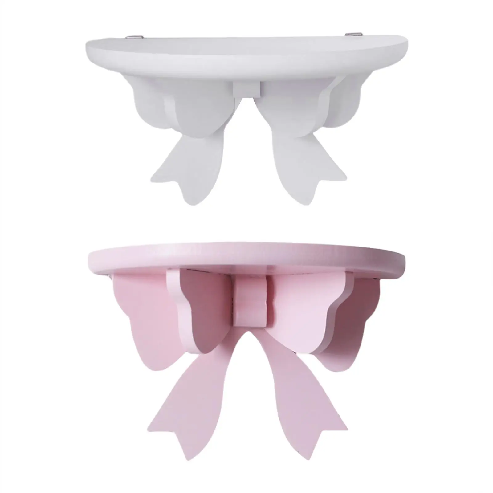 Wall Shelf Bracket Display Bracket Rustic Storage Rack Shower Organizer Bow Shaped for Living Room Bathroom Wall Toilet Ornament