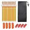 10Pcs/lot 18cm Aluminum Alloy Tent Pegs Tent Nail Tent Wind Rope Buckles Tent Rope Set Canopy Stakes Ground Camping Tent 5