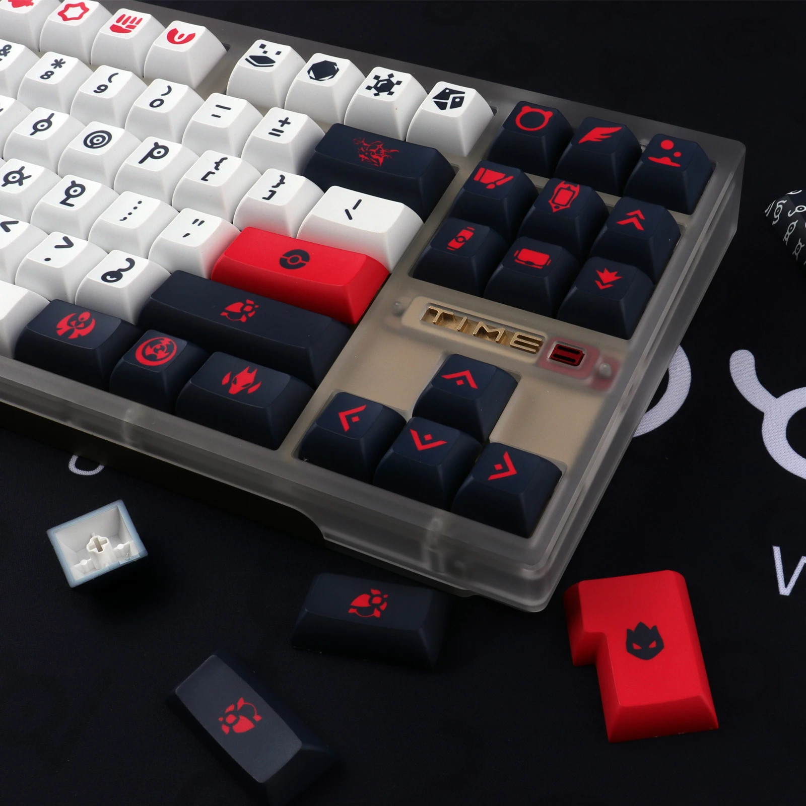 Unown Keycaps Kca Perfil Pbt Tintura Sub 143 Chaves Keycap para mx Interruptor Teclado Mecânico Personalizado Keycap - Imagem 6