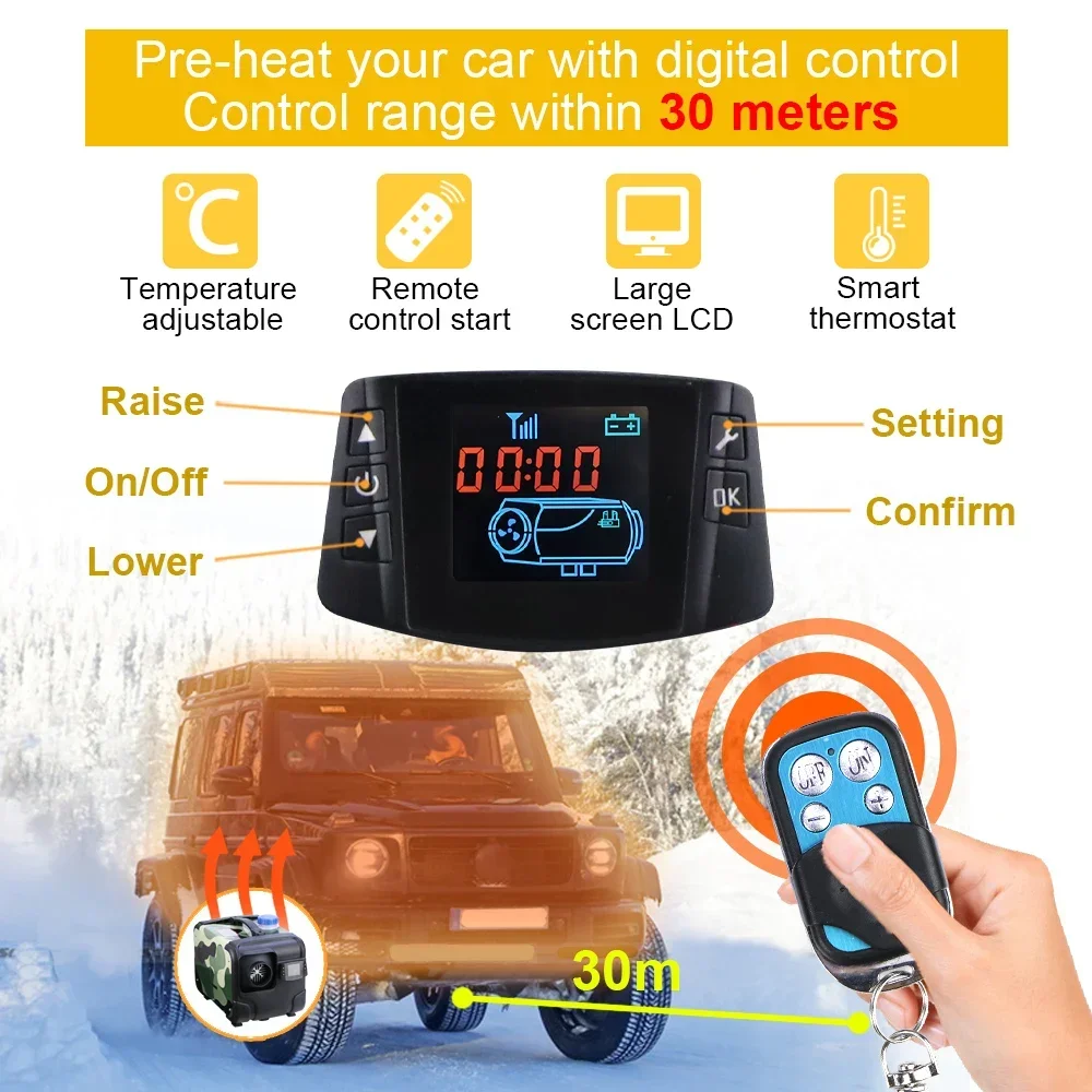 Webasto Dry Low Noise Car Heater Air Diesel Heater 8KW 12V 24V Parking Heater Diesel Autonomous Auxiliary Heating Fuel-operated images - 6