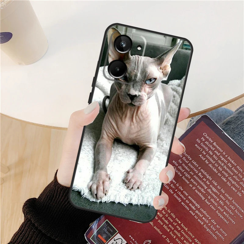 Sphynx Cat Design Protective Phone Case