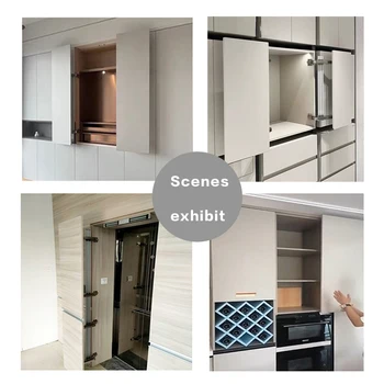 อลูมิเนียมฮาร์ดแวร์บานพับประตู Damping บัฟเฟอร์บานพับประตูบานเลื่อนแบนเปิดประตูตู้เสื้อผ้าบานพับมุมบานพับตู้ 2