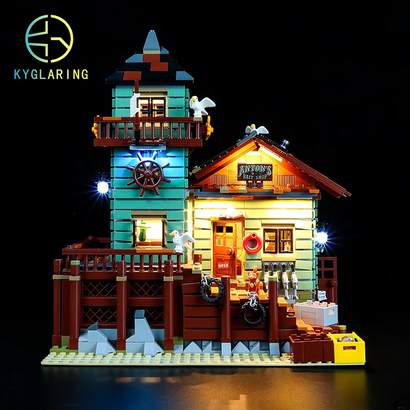 Kyglaring Led Light Up Kit For lego Old Fishing Store Model Building Block Light Set Compatible With 21310 And 16050