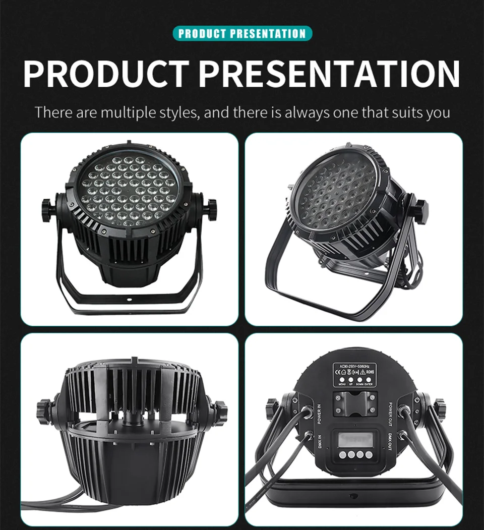 2025 LED Outdoor Waterproof Par Light DMX RGB Wash Light Professional Stage Bar