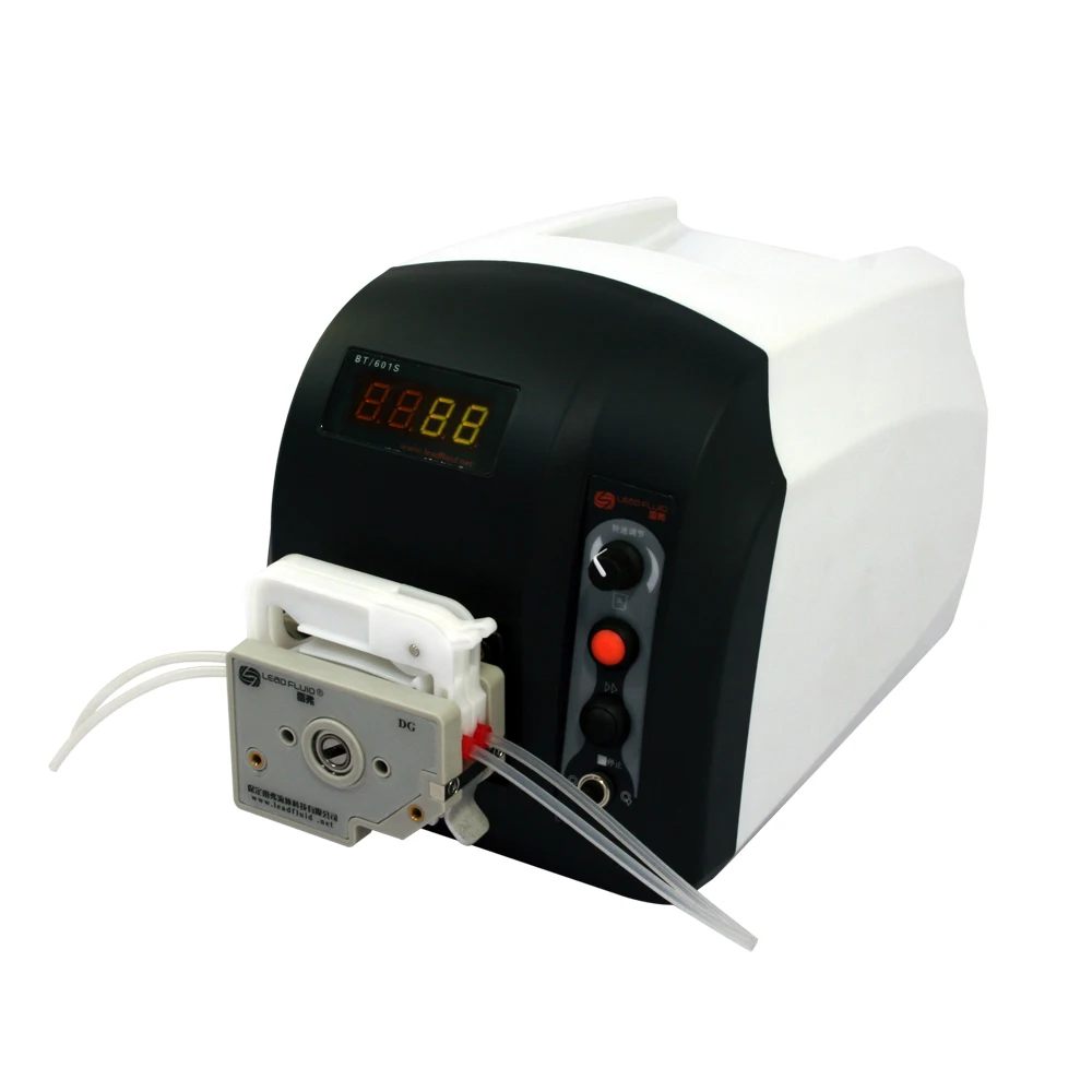 

BT101S DG6-2 (6Rolls, 2 channels) Cheap Variable Flow Speed Peristaltic Pump for Fluid Water Pump 0.0002-49 ml/min