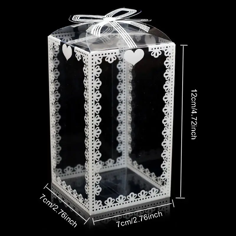 10–40 Stück transparente Geschenkboxen aus PVC, klare Verpackungsbox für Hochzeit, Babyparty, Partygeschenk, Präsent, Schokolade, Süßigkeiten, Kuchenbox – Detail 5