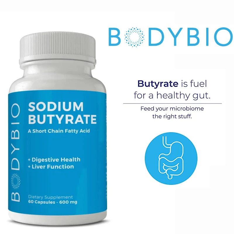Sodium Butyrate Short-chain Fatty Acids Intestinal Health Supplement Promotes Digestion Liver Function DNA Health Non-GMO
