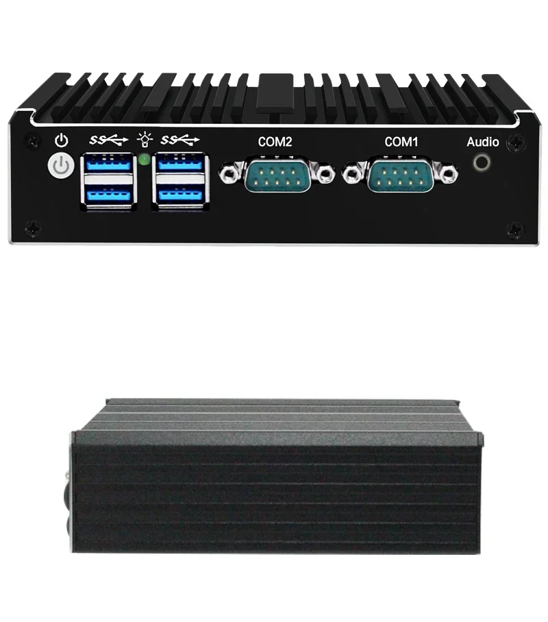 Fanless MINI PC Firewall Appliance Intel Celeron J4125 Soft Router Quad-Cores 4x LAN 2.5G i226V Network Card Pfsense OPNsense 4