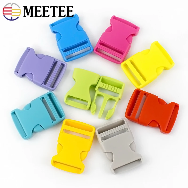 10/20Pcs 10/15/20/25/32/38mm Plastic Release Buckle Backpack Strap Closure Clasps Pet Collar Safety Clip Buckles DIY Accessories