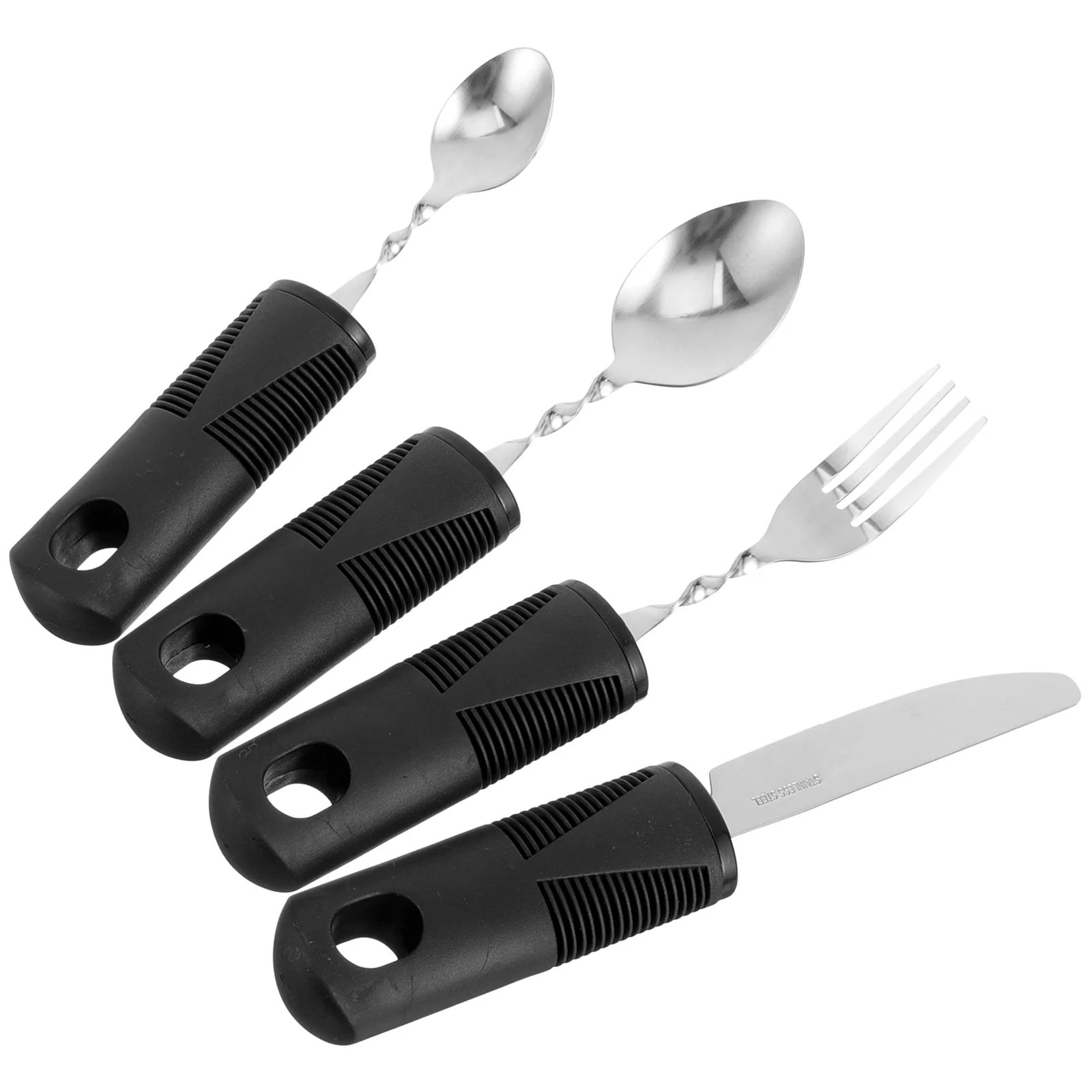 

Disabled Cutlery Weighted Feeding Utensils Elderly Adaptive Spoon Fork Tableware Eating Parkinsons Utensil Angled Set Self